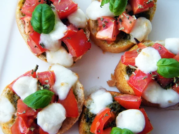 3 Caprese variaties 4 bruschetta-caprese