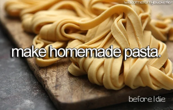 Mijn food bucketlist voor 2013 1 make homemade pasta