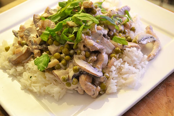 Varkens fricassee 4 varkens fricassee