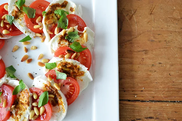 De allerlekkerste Salade Caprese 1 salade caprese