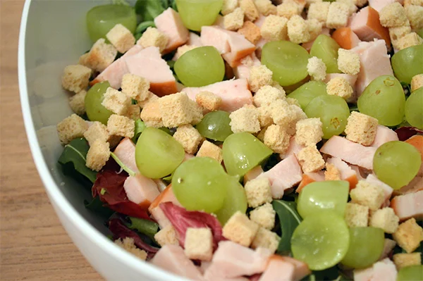 Snelle kleurrijke salade van Sanne 2 snelle kleurrijke salade