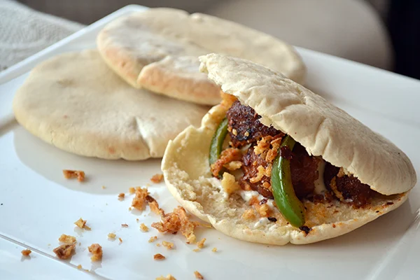 Leftover lunchtip: gehaktpita 1 gehaktpita