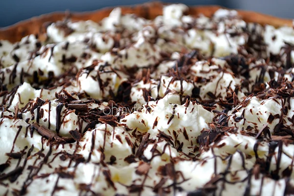 Vanille rijstevlaai met pure chocolade 2 vanille rijstevlaai