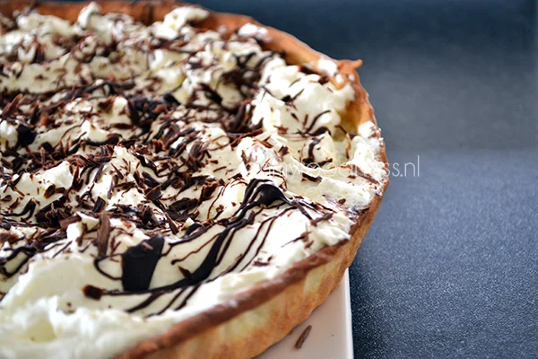 Vanille rijstevlaai met pure chocolade 4 vanille rijstevlaai