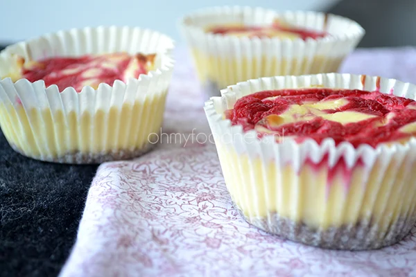 Mini frambozen cheesecakes 1 mini frambozen cheesecakes