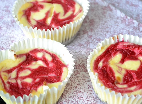 Mini frambozen cheesecakes 4 mini frambozen cheesecakes 4
