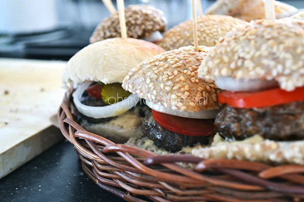 Hapjestip: miniburgers 1 miniburgers