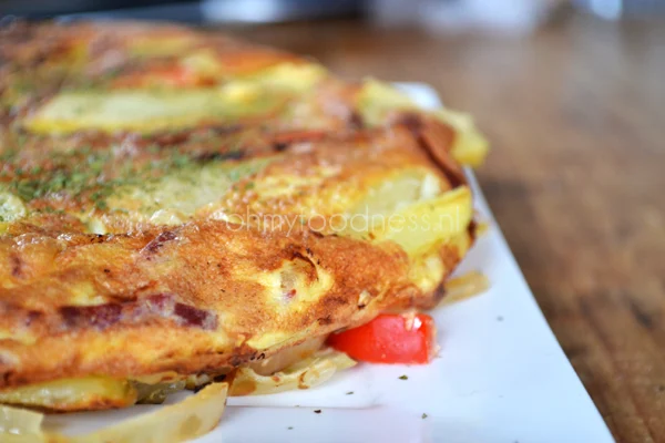 Spaanse tortilla met chorizo 2 spaanse tortilla