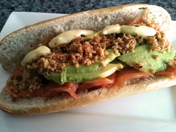 Japanse zalm sandwich van Claudia 3 japanse zalmsandwich