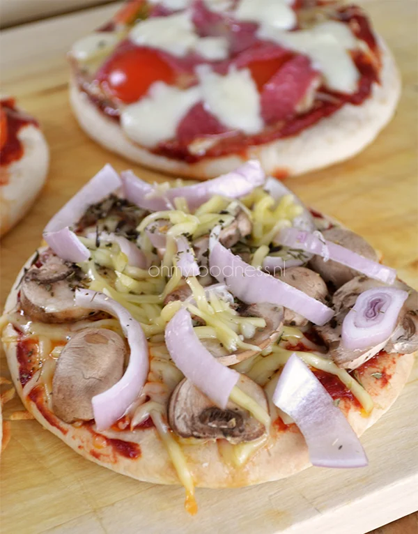 Pita pizza's recept 1 pita pizza