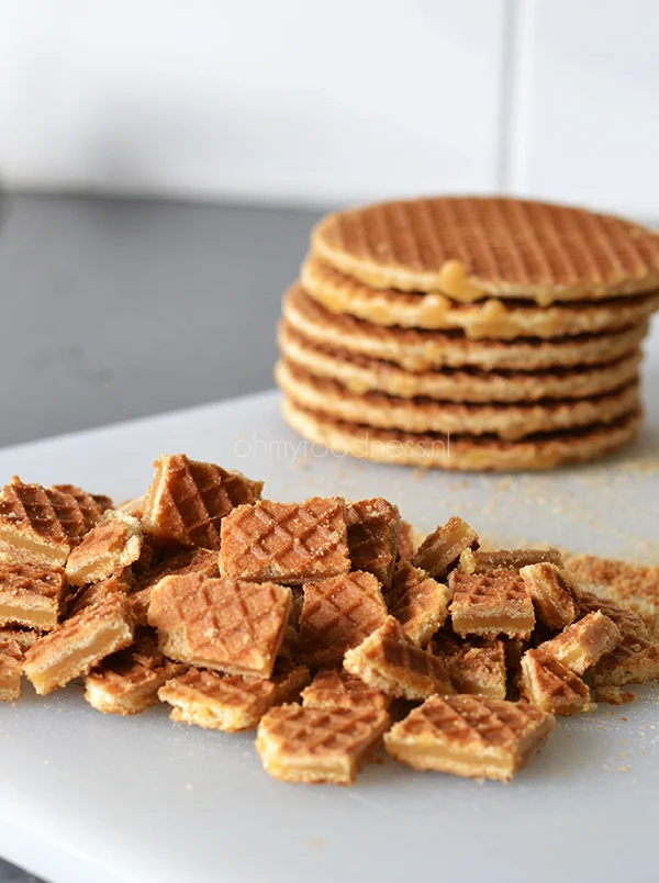 Stroopwafelcake met karamelsaus 1 stroopwafelcake