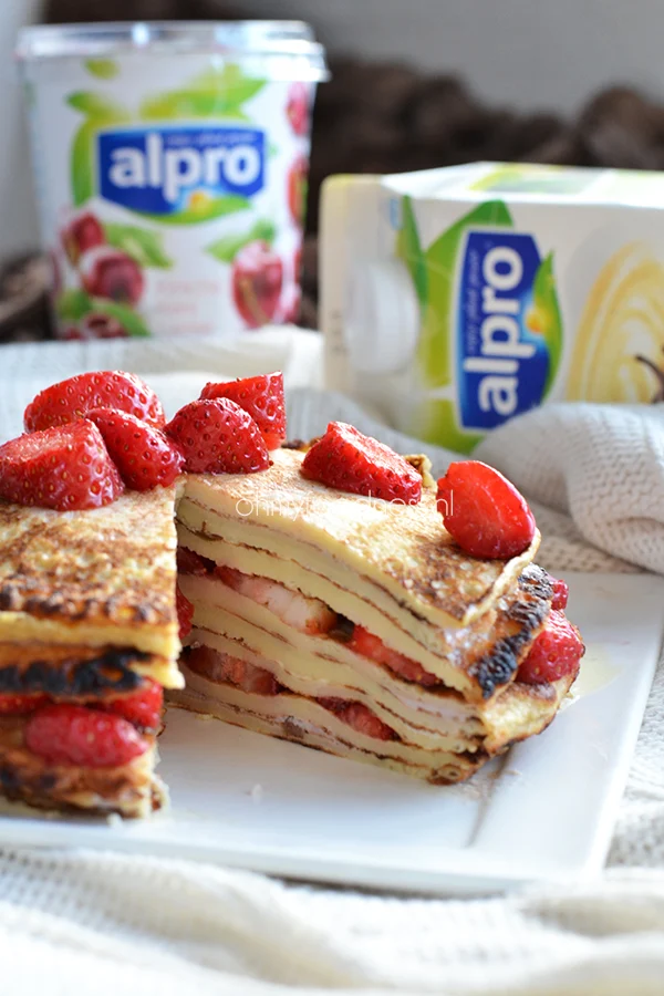 Zoet pannenkoektaartje 3 alpro pannenkoektaartje