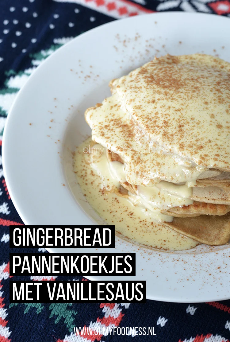 Kerstontbijt: Gingerbread pannenkoekjes met vanillesaus 2 blauwdrukGingerbread pannenkoekjes met vanillesaus