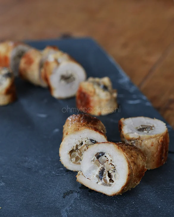 Gevulde mini varkensrollades 1 gevulde mini varkensrollade