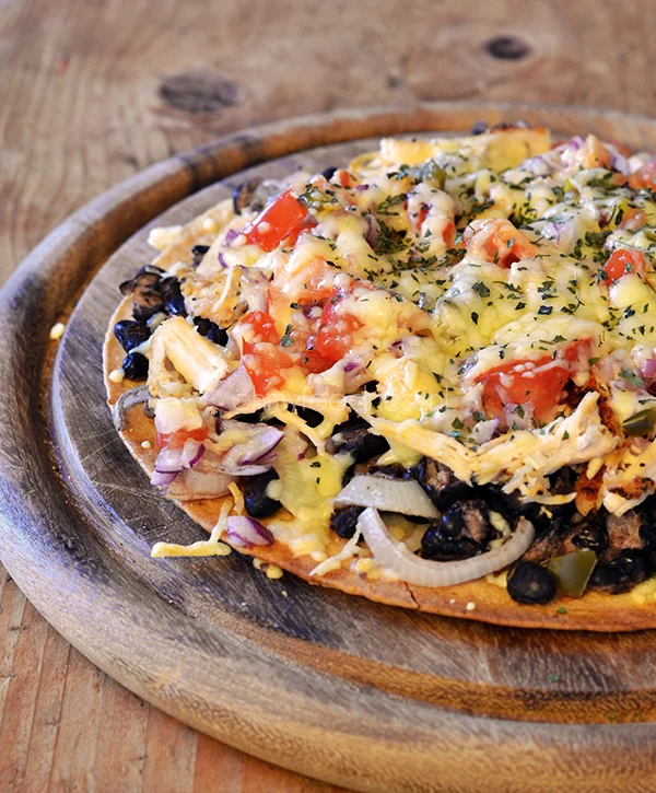 OMF's Studentenkeuken: Mexicaanse pizzadilla 1 Mexicaanse pizzadilla