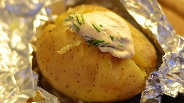 Gepofte aardappel met kruidencrème 26 gepofte aardappel met kruidencreme