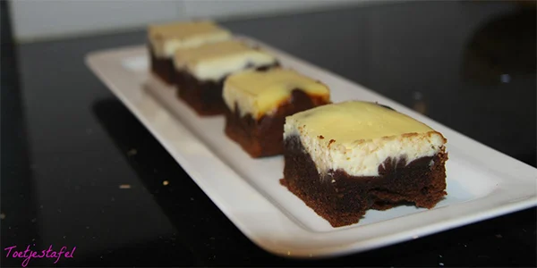 Brownies met ricotta