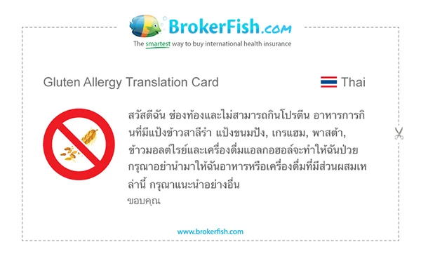 Travel Tuesday: Allergiekaartjes 6 gluten_thais