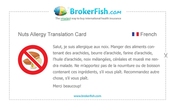 Travel Tuesday: Allergiekaartjes 4 Allergiekaartje