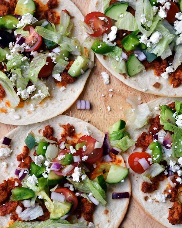 Jamie's Turkse Pizza met lamsgehakt 1 Jamie's Turkse pizza's met lamsgehakt