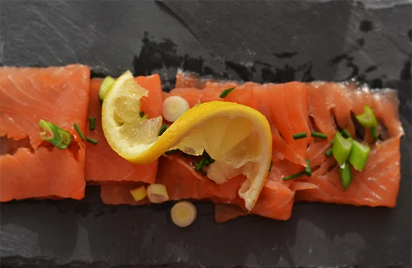 carpaccio van gerookte zalm