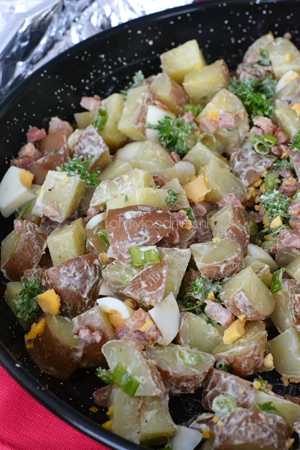BBQ Bijgerecht: Rustieke aardappelsalade 1 rustieke aardappelsalade