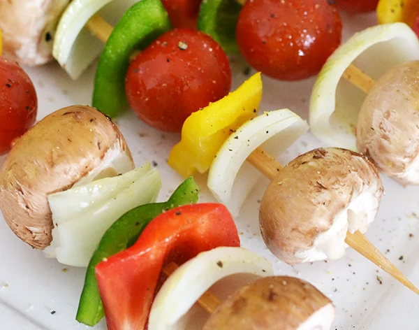 Super Healthy Sunday: BBQ groentespiesjes 31 Groentespiesjes
