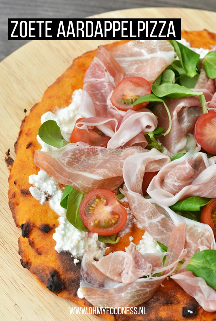 Zoete aardappelpizza 3 Zoete aardappelpizza