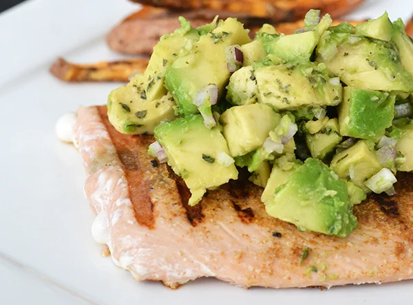 Paleo Challenge - Wat heb ik gegeten? 7 Gegrilde zalm met avocadosalsa