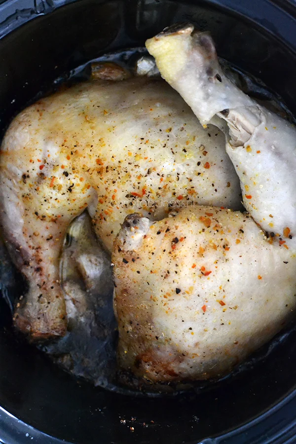 Knoflookkip uit de slowcooker 1 Knoflookkip