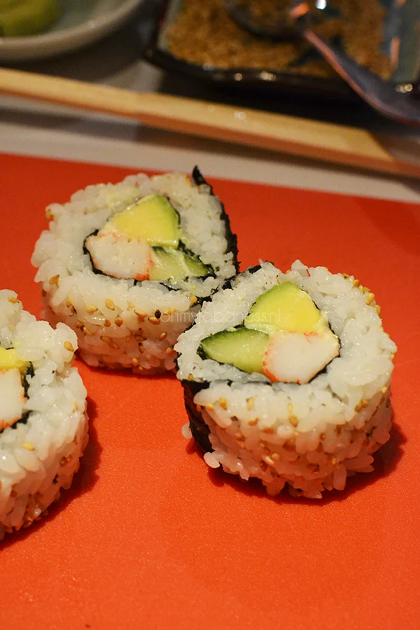 Wat stond er op tafel week 35 - 2014 5 Lassie sushiparty