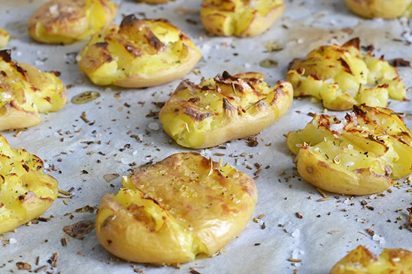 Smashed potatoes