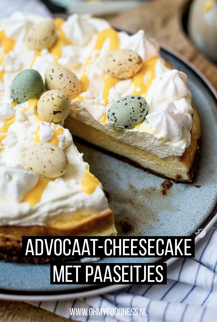 Fastfood Friday: Advocaat-cheesecake met paaseitjes 5 Advocaat cheesecake met paaseitjes