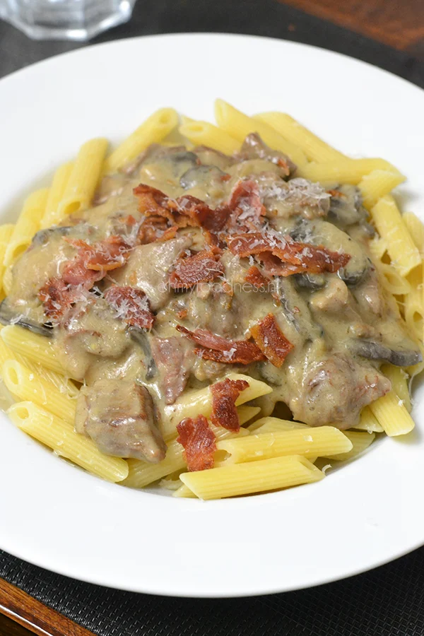 Boeuf Stroganoff uit de slowcooker 1 Boeuf Stroganoff uit de slowcooker