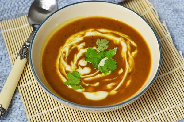 Geroosterde pompoensoep met Garam Masala