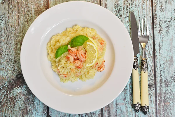 Kerstdiner: Citroenrisotto met rivierkreeftjes 23 Citroenrisotto met rivierkreeftjes
