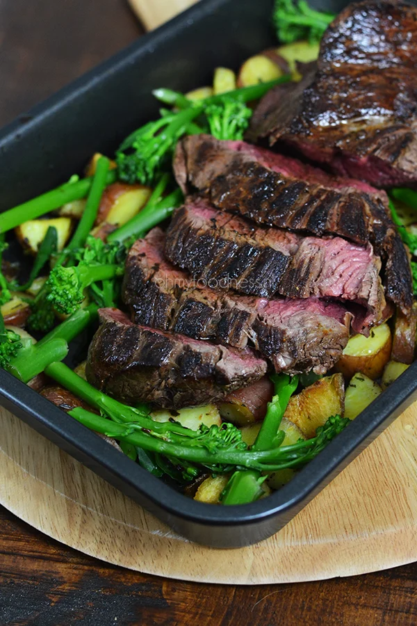 Kerstdiner: Ossenhaas met citroenaardappeltjes en bimi 1 Ossenhaas met citroenaardappeltjes