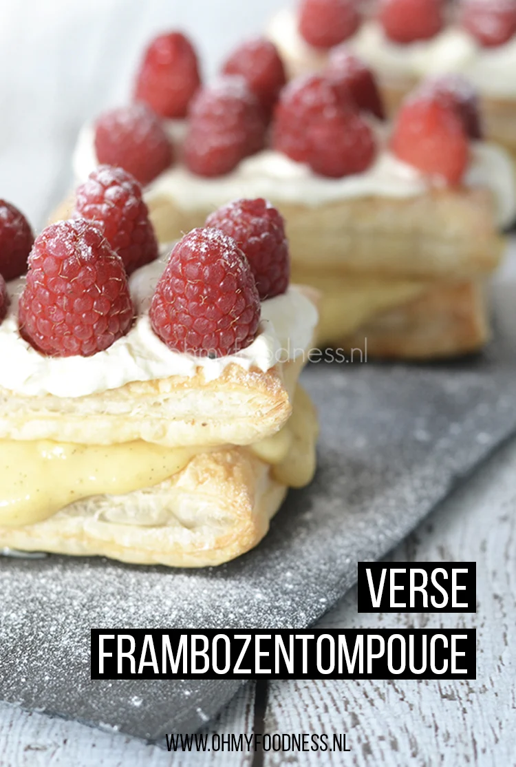 Kerstdessert: Verse frambozentompouce 2 verse frambozentompouce