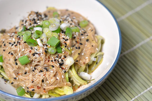 Soort van Kip Pad Thai uit de slowcooker 1 Soort van Kip Pad Thai
