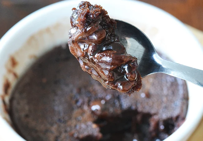 Brownie in a mug