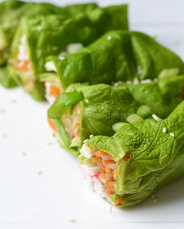 Groenteloempia's met Surimi