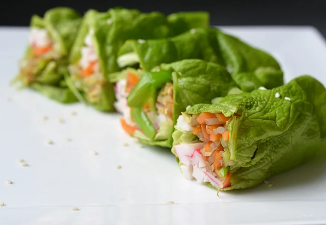 Groenteloempia's met Surimi