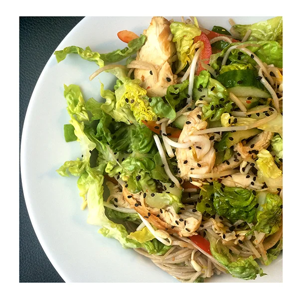Noedelsalade met kip 1 Noedelsalade met kip