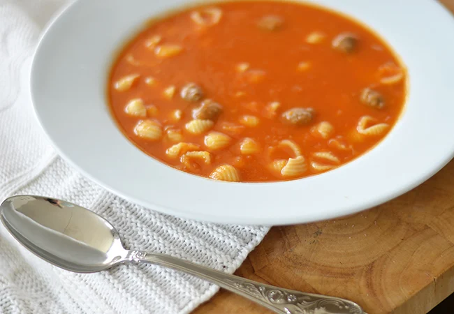 Tomatensoep met balletjes