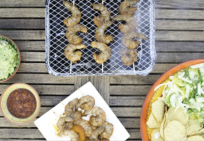 Mexicaanse Gambaspiezen van de BBQ 11 Mexicaanse Gambaspiezen van de bbq