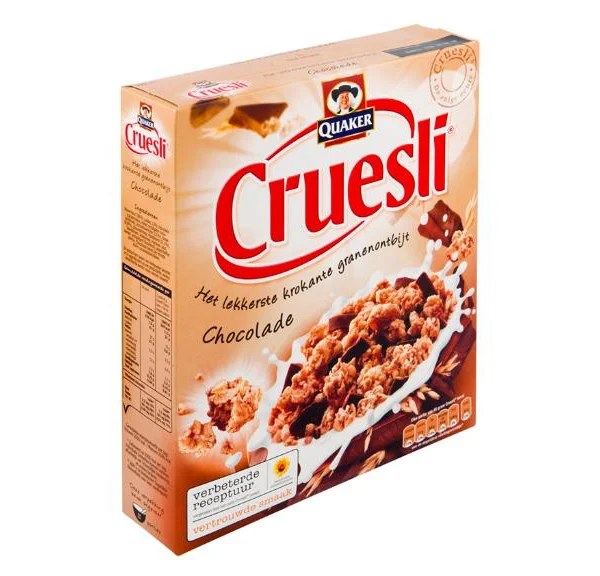 Mijn favoriete pakjes & zakjes 3 Quaker Cruesli chocolade