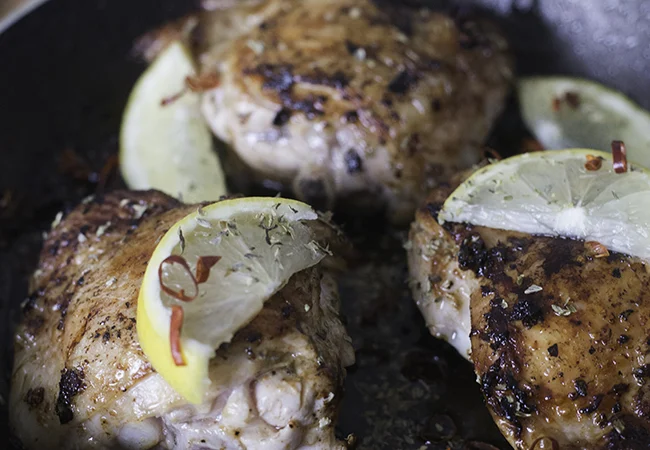 citroenkip uit de koekenpanfeat