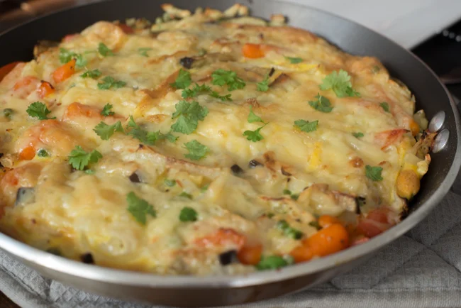 Frittata met Rösti en groenten 21 Frittata met rosti