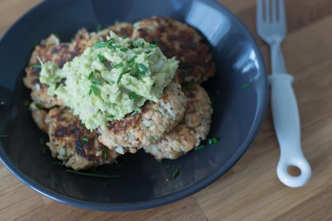 Zalm-Havermoutburgertjes