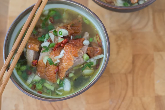 Noedelsoep met Peking eend 30 Noedelsoep met Peking eend